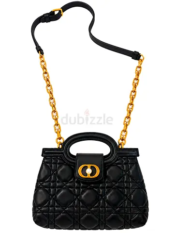 Christian Dior Jolie Mini Top Handle Bag – Black Cannage Lambskin – Like New