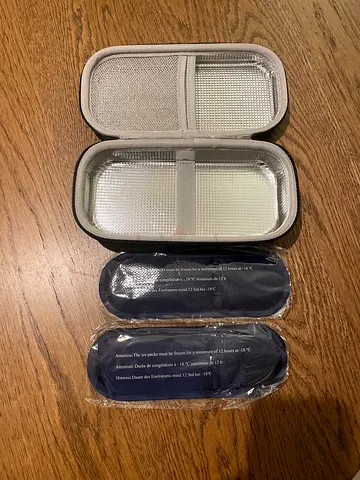 Insulin Cooler Travel Case, Diabetic Travel Case with 2 Nylon Ice Packs