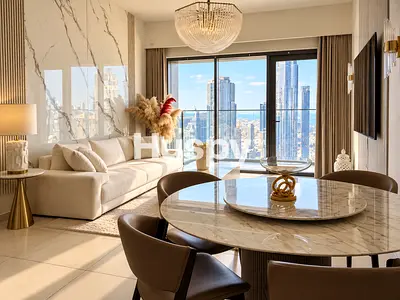 High Floor | Burj and Fountain View | Furnished