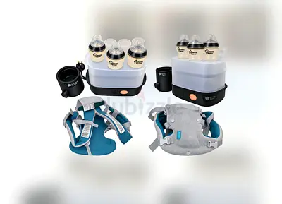 Bottle sterlizer, bottle warmer and baby carrier