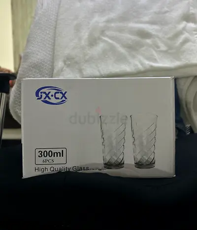 Brand New 300ml Glass Set – 6 Pieces