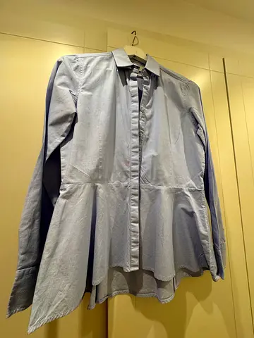 Light blue long-sleeve Saccor Brothers women shirt, size 36