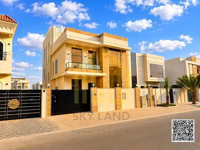 Modern villa for rent—first-time occupancy. Features a ground floor, first floor, and a rooftop; ideally located on a main road.