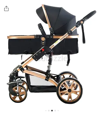 Not used 3-in-1 baby stroller with bassinet and storage