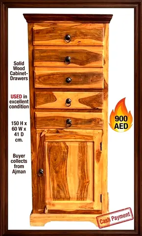 Solid wood cabinet- drawers