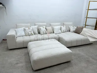Looks great condition Chattles&more sofa with footstool