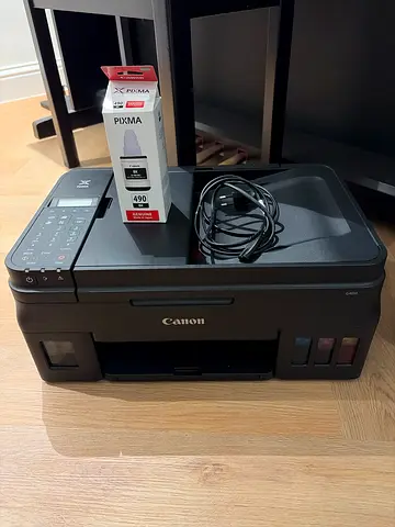 Canon PIXMA All-in-One Printer (with extra ink cartridge) FOR SPARES ONLY AS PRINT HEAD CLOGGED.