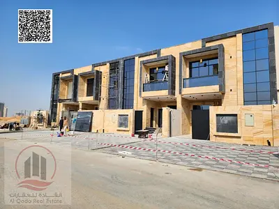 فيلا للبيع بمنطقة الحليو  بعجمان تصميم حديث ارضى واول  وروف شامل التسجيل (5 غرف ماستر مجلس و صالة وغرفة خادمة )