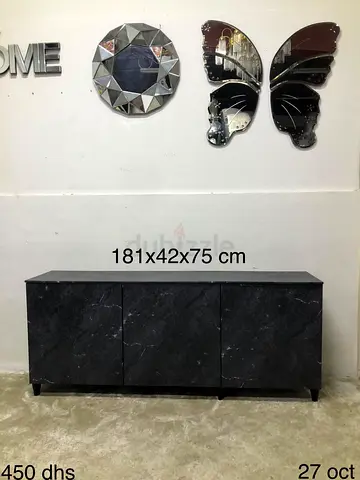 IKEA KRONDAL Sideboard 3 doors black (181x42x75 cm)
