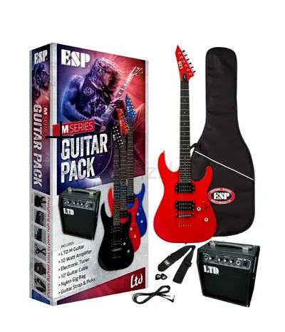 ESP LTD M Series Electric Guitar Package - Red Gloss