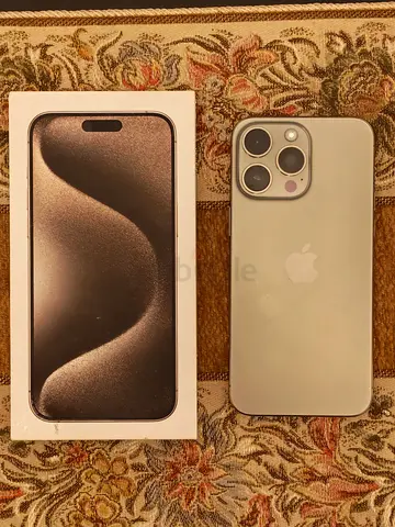 iphone 15 Pro Max | 512 Gb | Natural Titanium | TRA UAE Version | 79% Battery Health