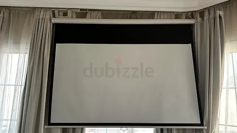 Motorized/Manual Pull-Down Projector Screen - Wall/Ceiling Mount, 120 diagonal size