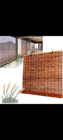 Natural Bamboo/Rattan Roll-up Window Blinds - Good Condition