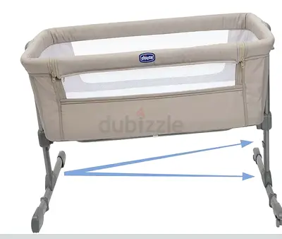 Chicco Next2Me Essentials bedside crib - beige, gently used