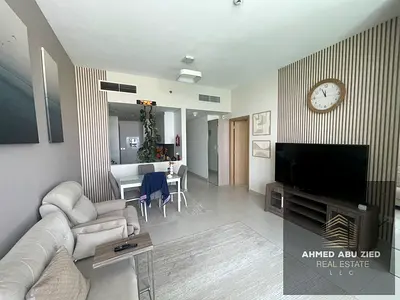Fully furnished one-bedroom apartment for annual rent in Ajmal Makan city – Al Hamriya | Open sea view | Modern furnishings | Master bedroom | parking