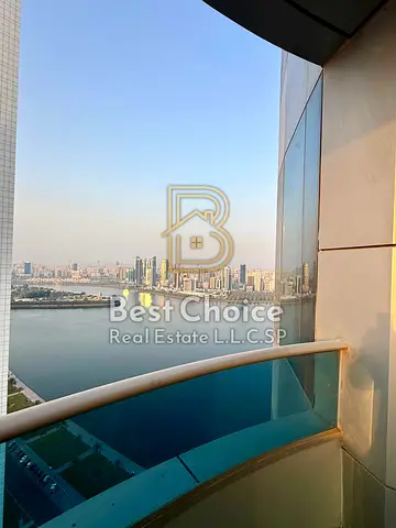 2-Bedroom Apartment with Living Area for Annual Rent – ​​High Floor