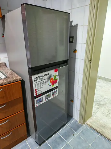 Silver Top-Freezer Refrigerator - Good Working Condition