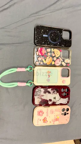 Bundle of 5 Cute iPhone 16 pro max Protective Cases (various designs)