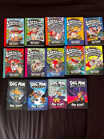 Captain Underpants & Dog Man Book Collection - 14 Books