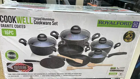 Royalford 16pc Non-Stick Cookware Set - New in Box