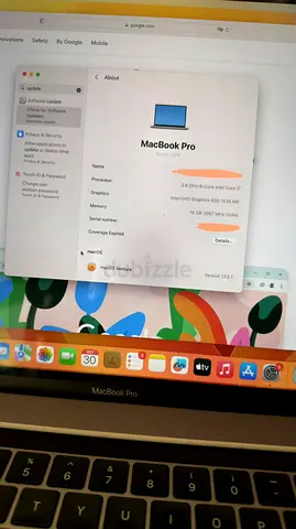 MacBook Pro 2019 - 2.6 GHz 6‑Core i7, 16GB RAM, 512GB SSD