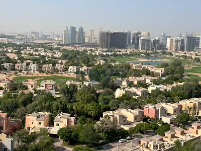 Golf View I Furnished & Ready I Cozy Studio with Balcony in Sports City