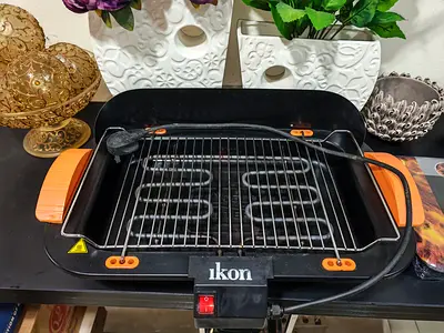ikon indoor electric BBQ grill with free onetine use bbq plate