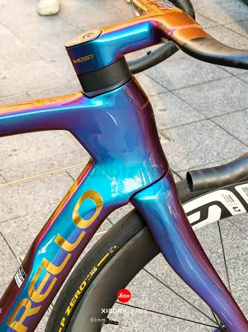 Pinarello Dogma F Frameset | Iridescent Blue/Gold | Extralite Wheels