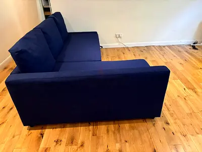 Blue 3-seater Sofa bed Couch - Good Condition