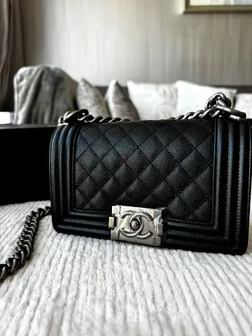 Chanel Small Boy Flap Bag – Black Caviar Leather