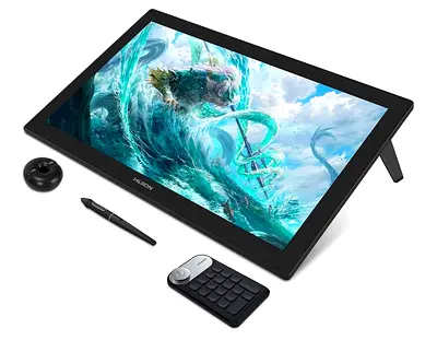 HUION Kamvas Pro 24 4K UHD Graphics Drawing Tablet with Full-Laminated Screen Anti-Glare Glass 140%