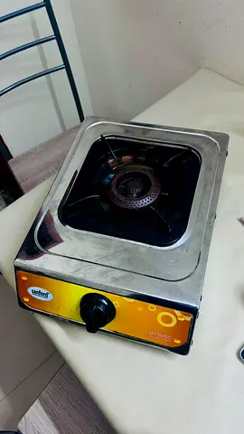 Single Burner Stainless Steel Gas Stove - Compact Commercial/Household