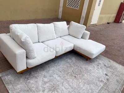 Perfect Condition West Elm Newport L Shape Sofa Beige
