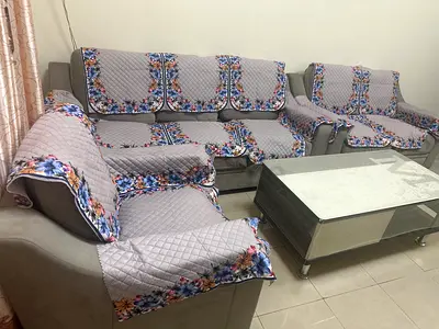 3-seater sofa + 2-seater + 1 seater sofa set with armchair