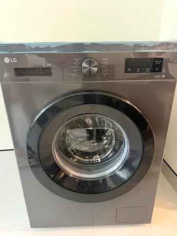 LG Front Load Washing Machine - Gray, Good Condition