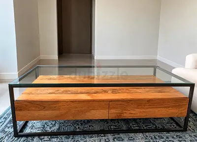 West Elm - Solid Mango Wood with 2 Drawers