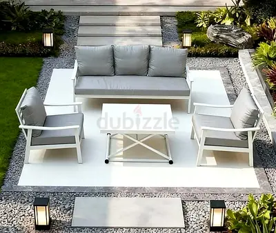High Quality White Aluminium Outdoor Sofa Set