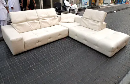 Natuzzi Original Leather L Shape Sofa