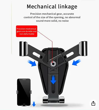 Universal Gravity Car Phone Holder - Dashboard/Windshield Mount