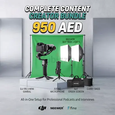 DJI Gimbal + Studio Equipments setup for sale
