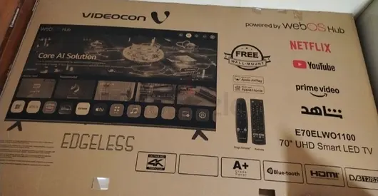 LG Videocon 70-inch UHD Smart LED TV in Original Box