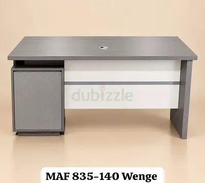 Modern wenge office desk with storage cabinet (MAF 835-140)
