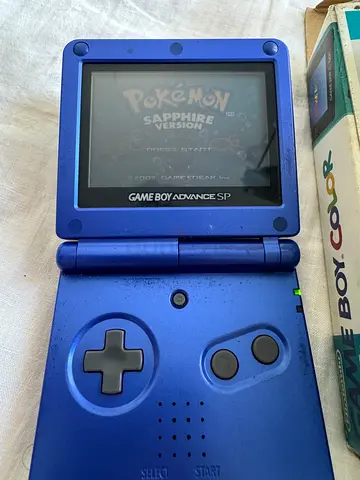 Nintendo Game Boy Advance SP (Cobalt Blue) + NEW Japanese Game Boy Color (Teal, Boxed) – Retro Bundl