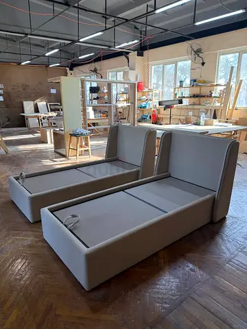Gray colour 120*200 double bed set available at wholesale Price