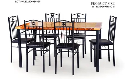 Dining table with 6 chair