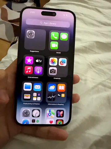 iPhone 14 pro max(good working condition) with screen on - ready to use