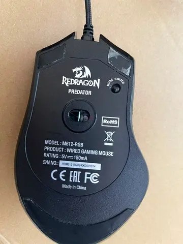 Mouse Redragon Predator Model M612-RGB Wired Gaming Mouse - Good Working Condition