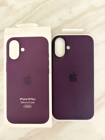 Original Apple iPhone 16 Plus Silicone Case with MagSafe – Stone Plum