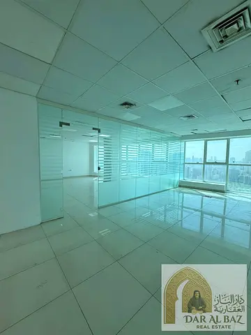 Office for sale in Sharjah: sea view, free AC, parking included, fully partitioned & ready to opera
