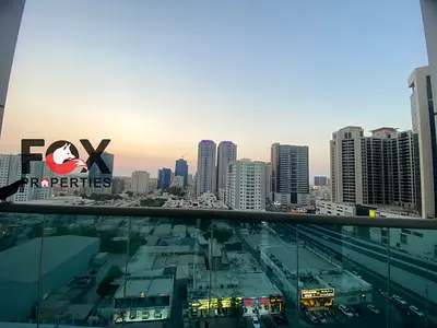 Luxury spacious 1BR in City Tower, open-view balcony, 2 bathrooms, free parking. Rent: AED 31,000.